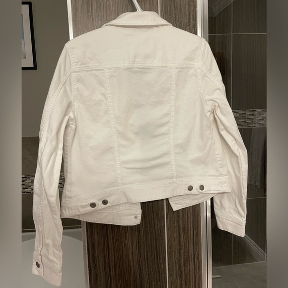 Silver Jean White Jean Jacket-Large - Picture 2 of 4